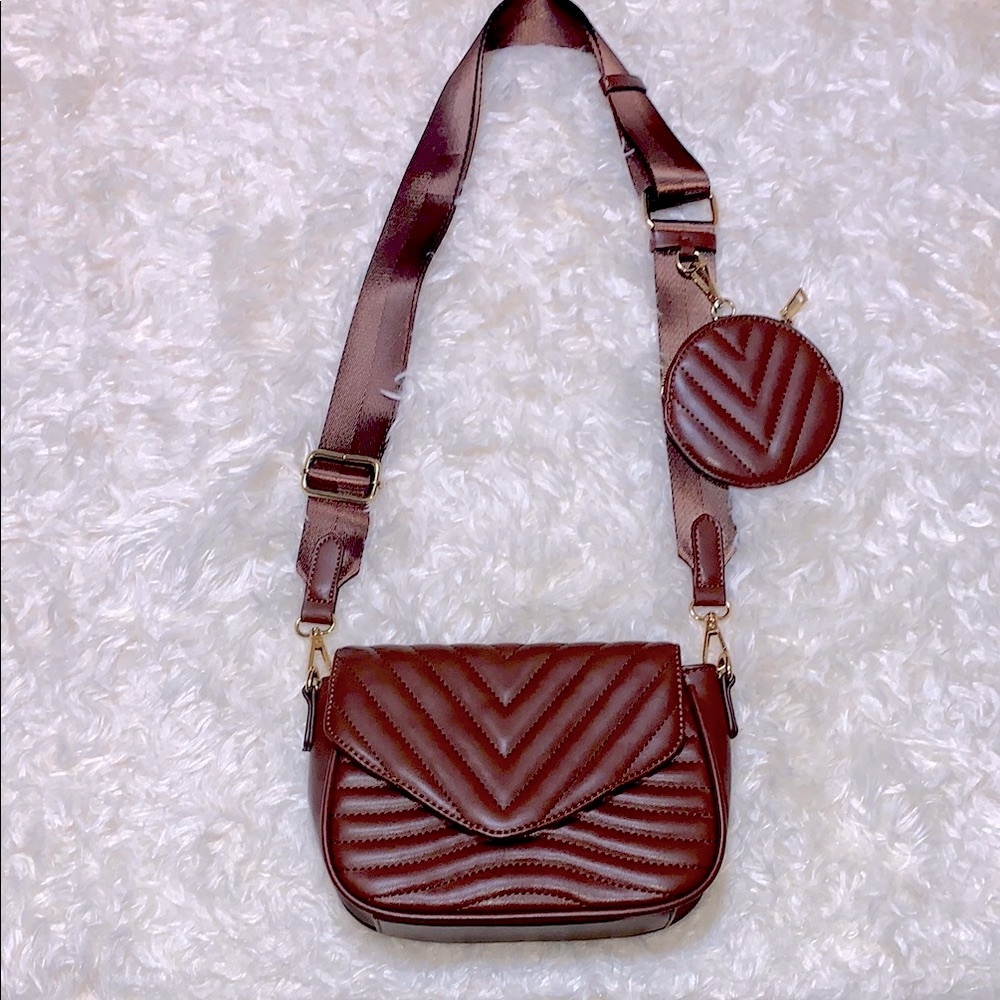 MMS Quilted Crossbody Bag